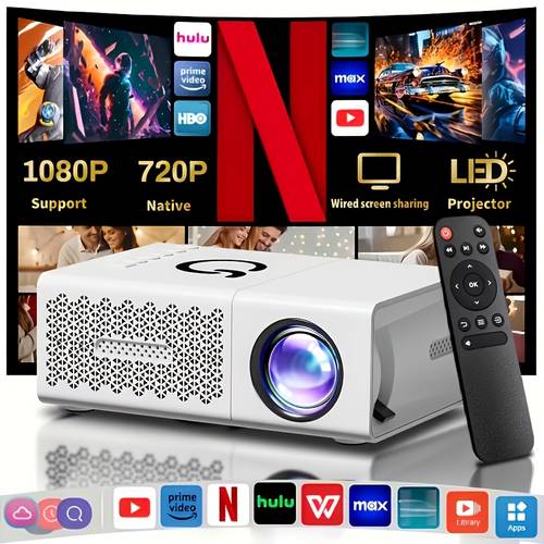 new theater projector with built in speakers fast keystone correction fast focus remote control hd usb av mobile phone u disk and other multi device connections