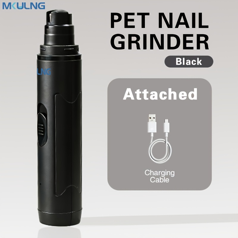 Pet Nail Sharpener: Quiet, Noise-, Usb Charging, Suitable For Medium-sized Pets, Dog Nail Care, Durable Plastic Body