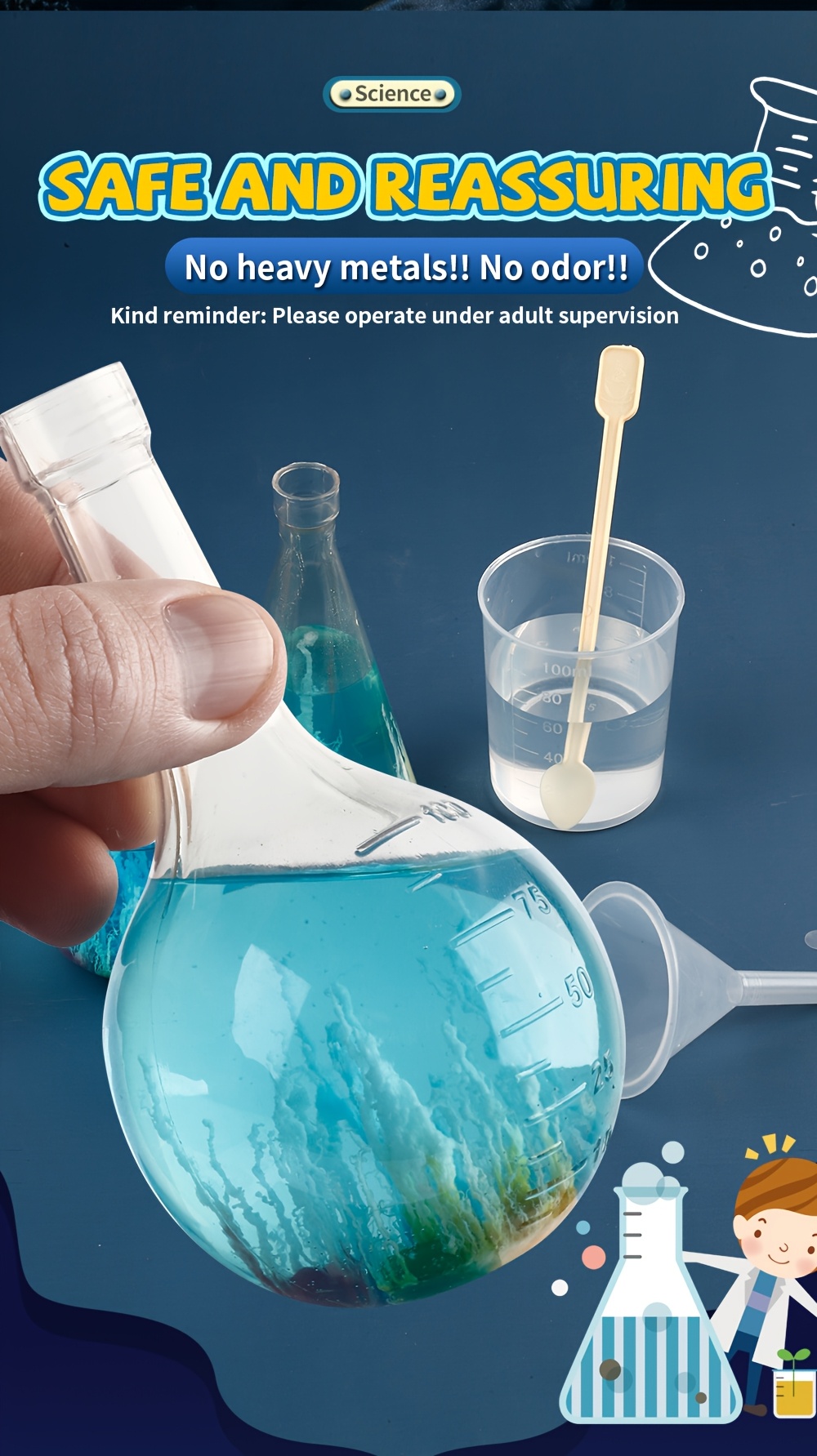 Water Garden Experiment Educational And Entertaining Toy Diy   Experiment Kit   Colors Are Random A   Gift   Halloween And Christmas Presents Product Details 3