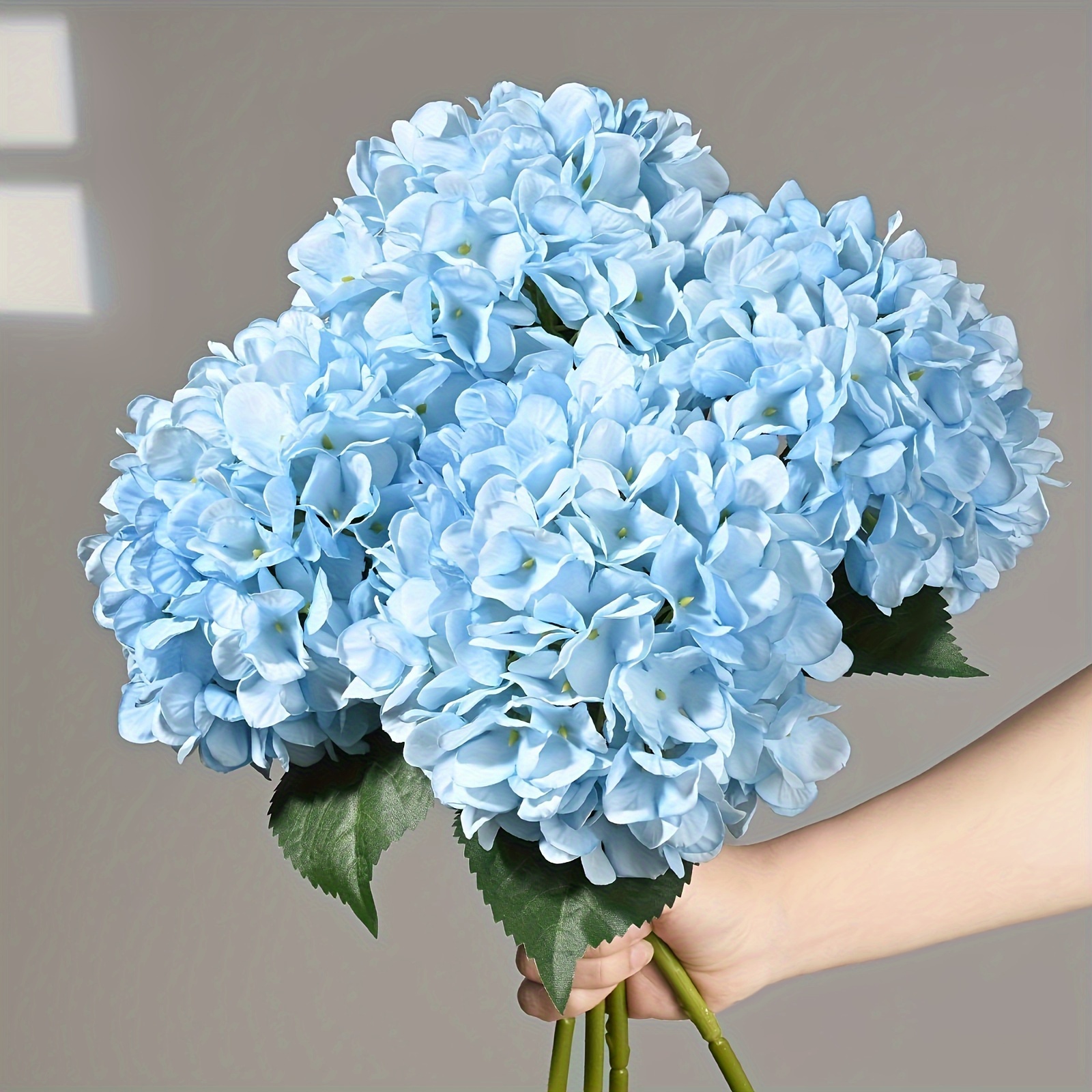 

4-pack 18" Lifelike Silk Hydrangea Bouquets - Realistic Artificial Flowers For Home Decor, Weddings & Holiday Parties Artificial Flowers For Outdoors Flowers Artificial