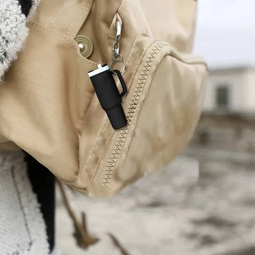 1 6pcs detachable mini water cup keychain can hold lipstick backpack charm party