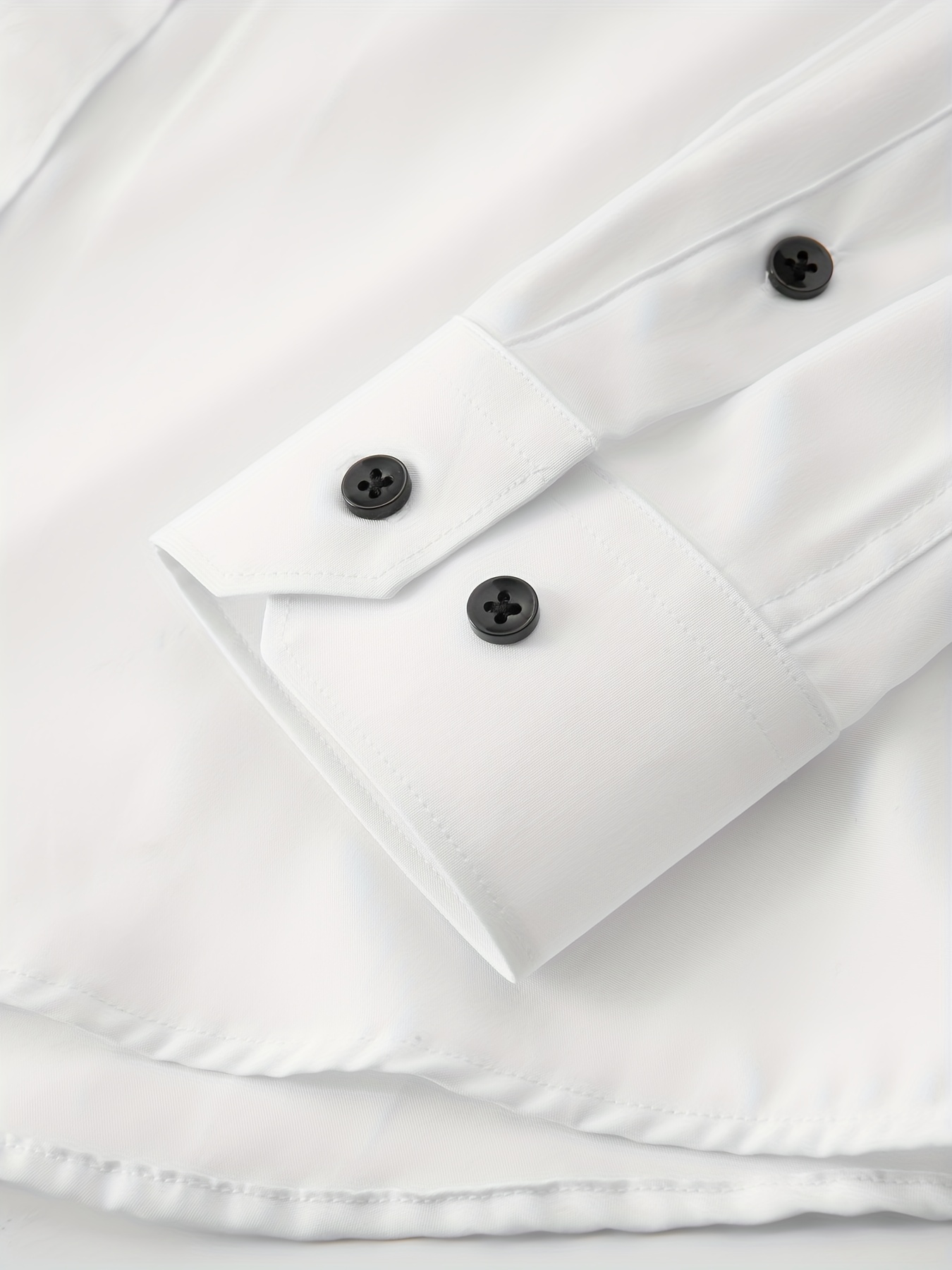 Camisa Formal Juvenil para Adolescentes, Manga Larga, Cómoda y Transpirable, Camisa Abotonada, Talla Regular, Largo Extendido, Adecuada para Ocasiones Formales, Camisa Elástica para Estudiantes, Para Adolescentes