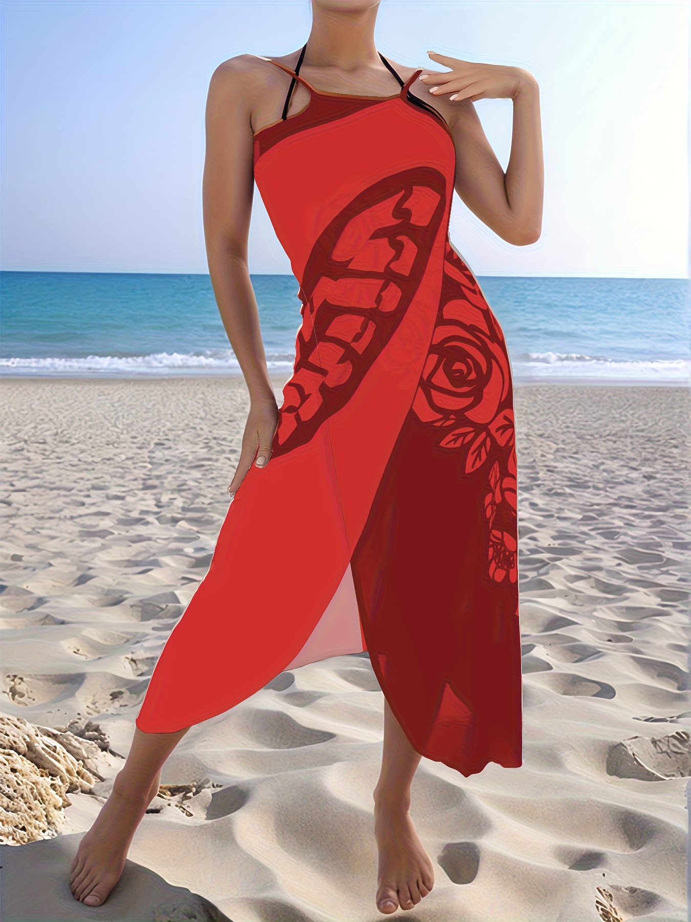 live life on the beach dress Tropics Wrap Dress