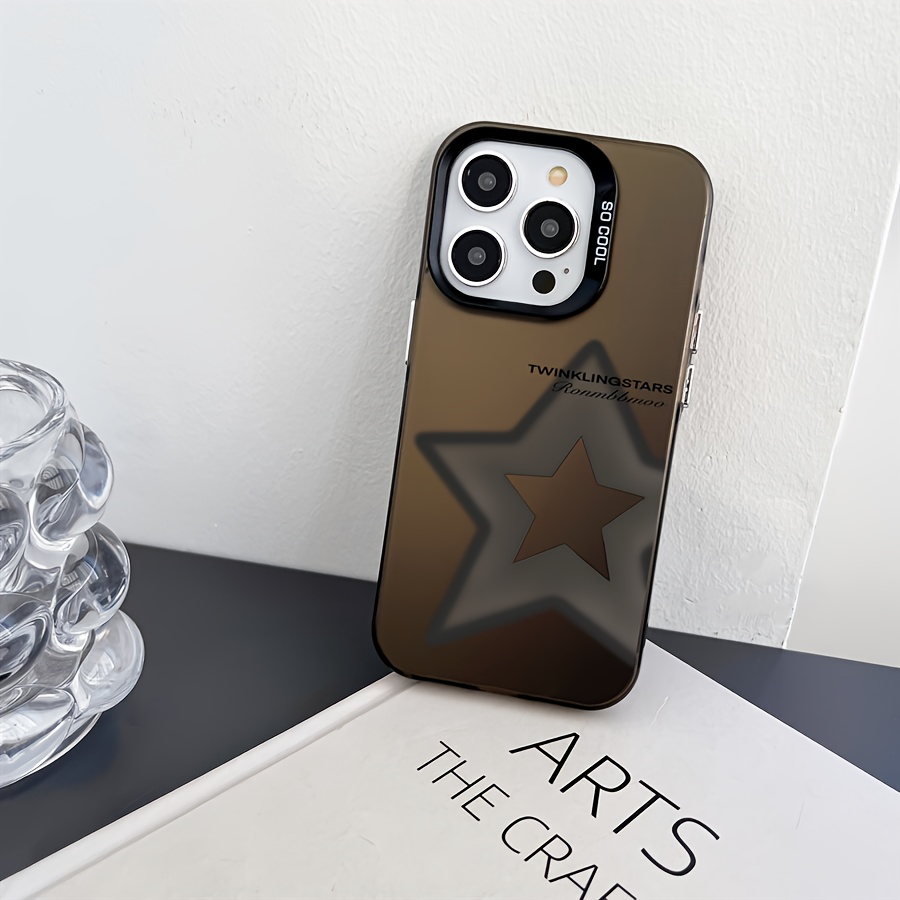 

A Stylish Phone Case With A Non-slip, Anti-drop Black Base And A Glowing Halo Pentagram Pattern, Suitable For .