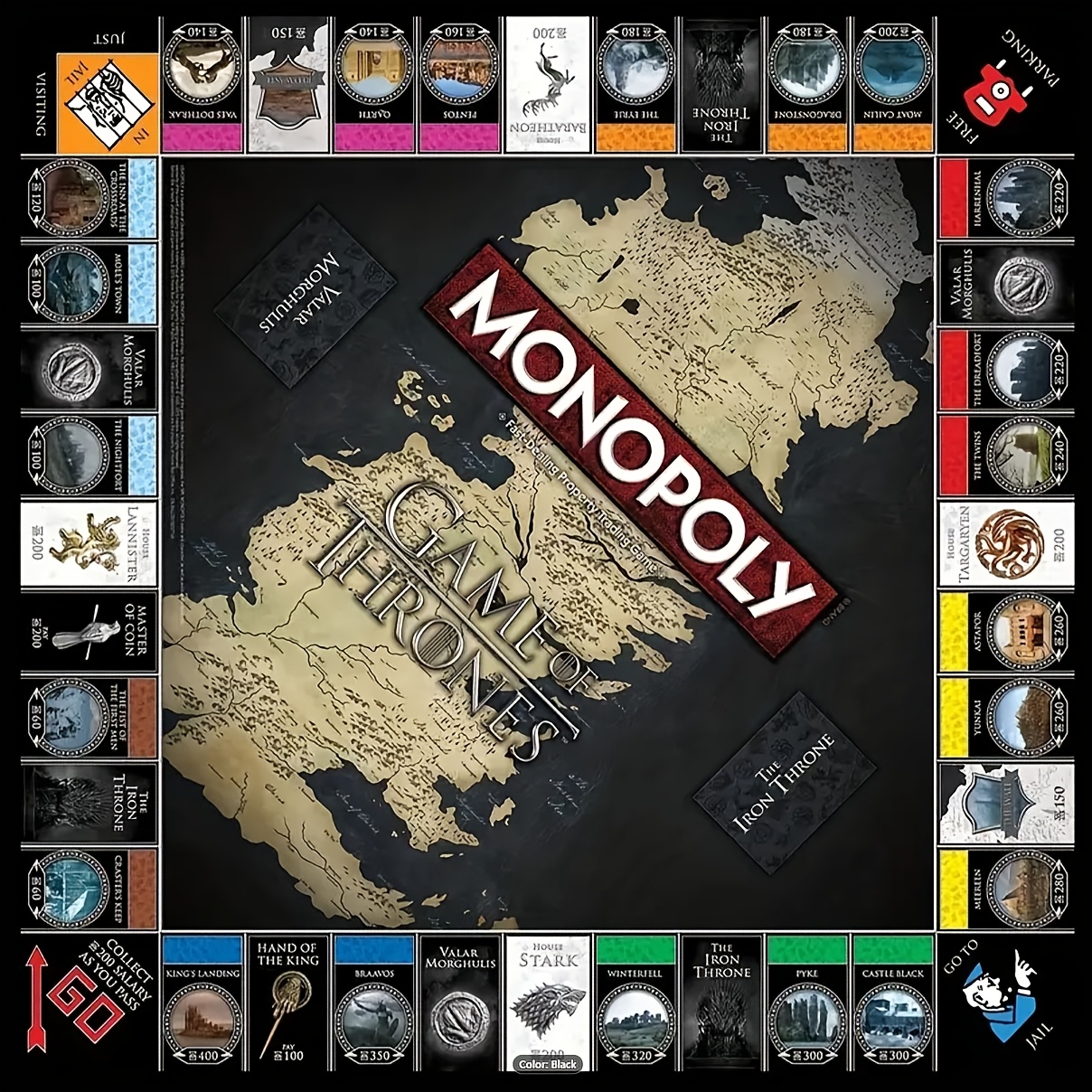 Hasbro Game Of Thrones Monopoly Deluxe Editie Premium Bordspel