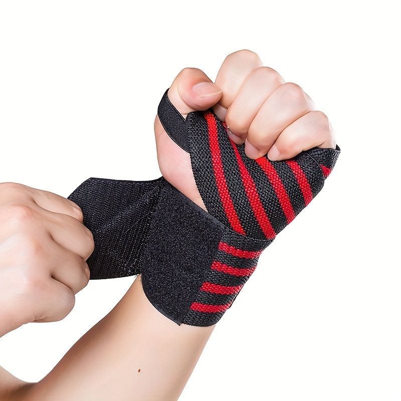 1pc/2pcs Adjustable Wrist Wrap Support Brace - Polyester Compression Non-Slip Wrist Strap with Padded Thumb Brace - Ideal for Weightlifting, Gym Training & Deadlifting - Hand Washable Wristband