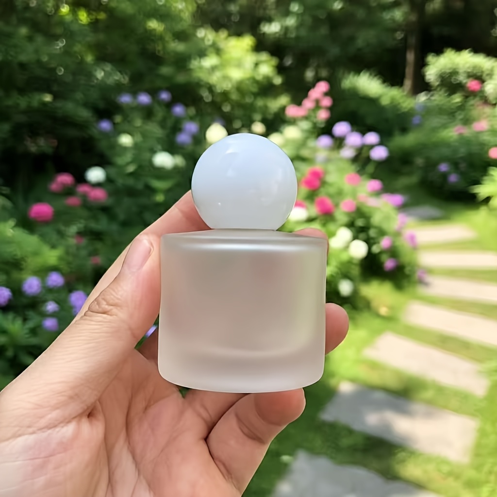 E-shop 5er-Set 30ml zylindrische, mattierte High-End-Parfüm-Nachfüllflaschen, wiederverwendbar zum Umfüllen von Gesichtswasser, Wohnzimmer- &