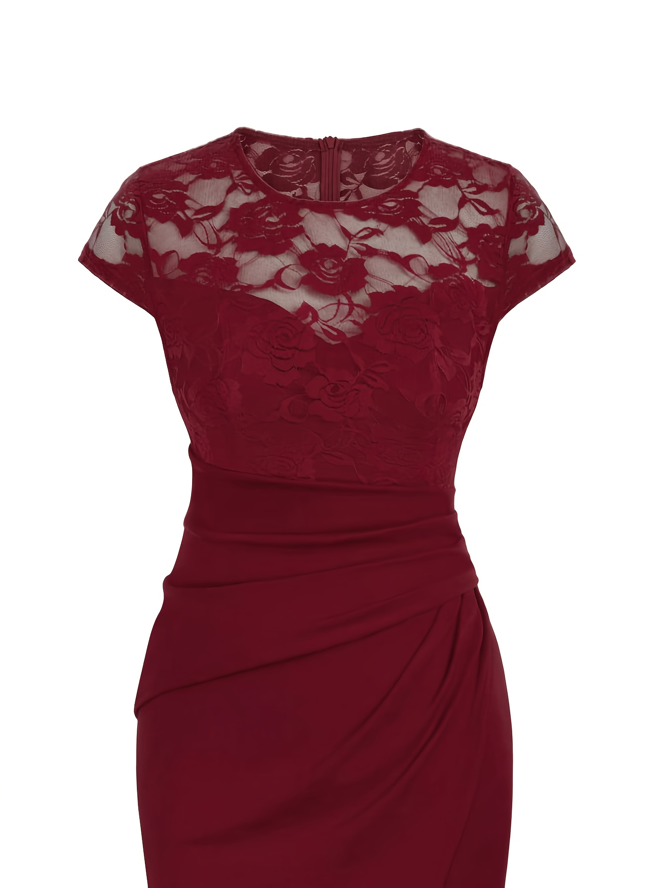 1 dress womens spring summer elegant cap sleeve waist - Temu United Kingdom