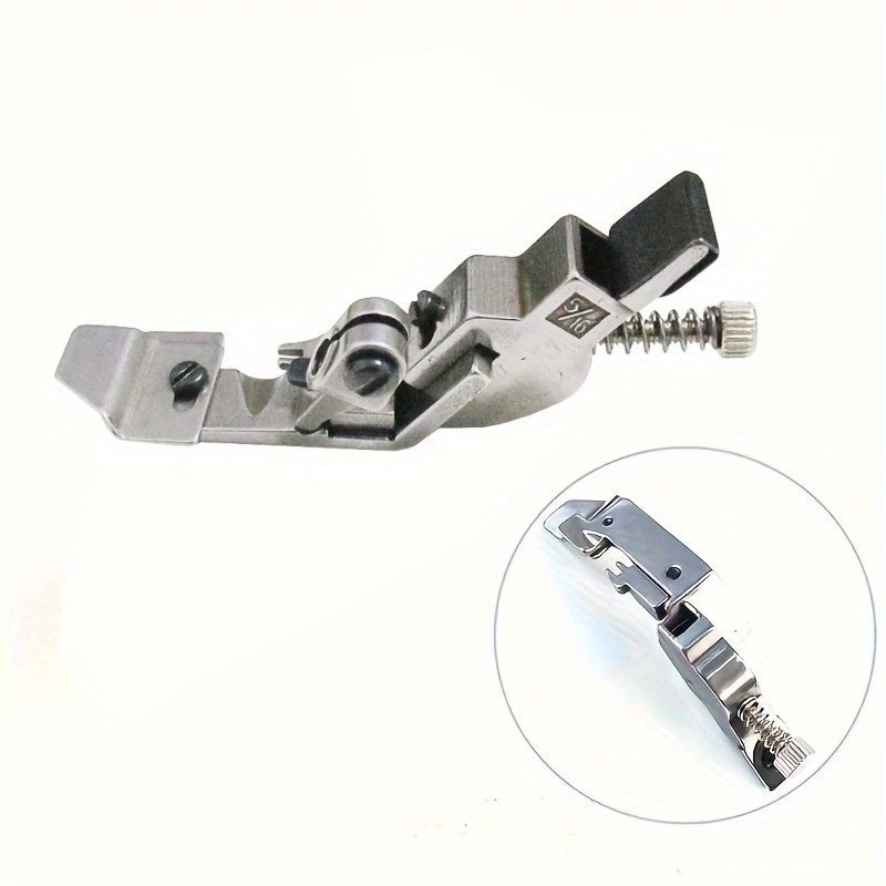 

1pc Adjustable Elastic Tape Stretch Presser Foot 5/16 Inch For Overlock Machine, Compatible With 700 747 Serger, Sewing Accessory For Elastic Band Attachment
