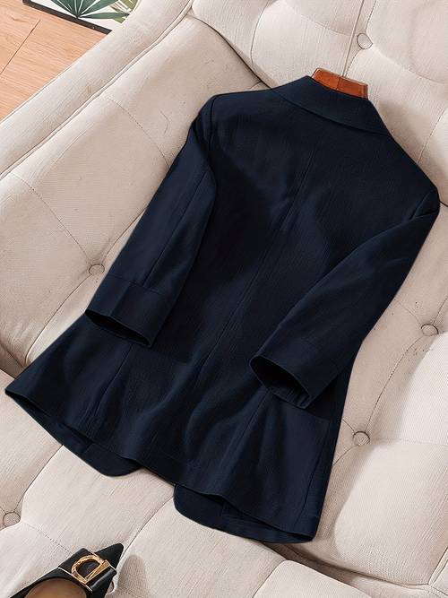 elegante chaqueta de traje delgada para mujer, estilo moderno para el desplazamiento, para y otoño, ropa de