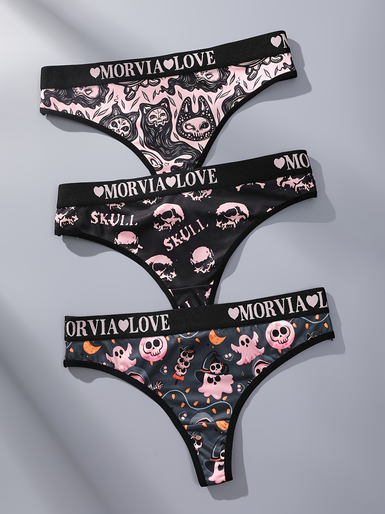 Morvia Damen-Tanga-Set – 10 Stück, Spitzen-Tangas & G-Strings, Verschiedene Muster, Weich & Bequem