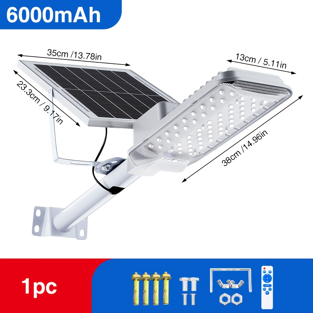 TEMU Lampes de chemin solaires super lumineuses, lampes murales LED pour jardin, lampadaires solaires d'extérieur, (du à l') lampes murales de