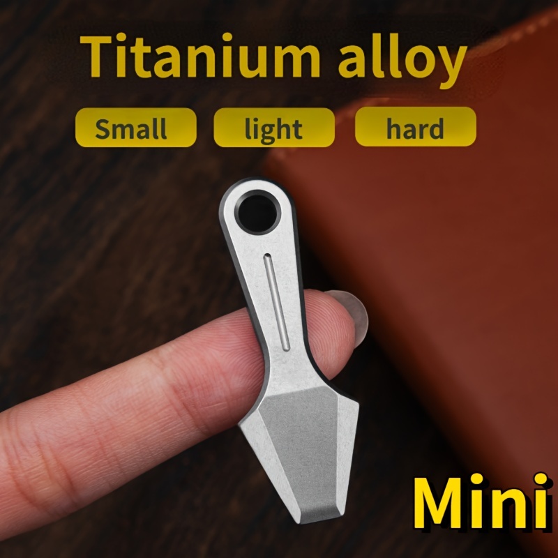 

Mini Titanium Alloy Pry Bar Keychain Pendant, Small Lightweight Durable Edc Tool, Corrosion-resistant Key Organizer Accessory