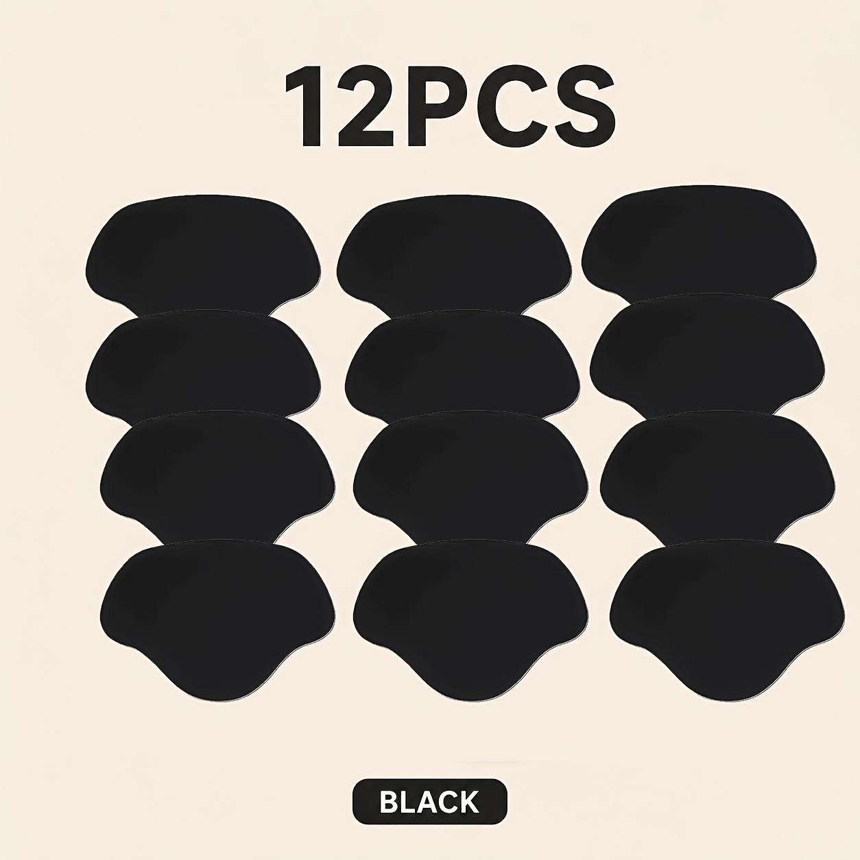 TEMU 12 pièces Patchs de réparation de chaussures auto-adhésifs, Autocollants de réparation de doublure de talon et d'orteil pour baskets et