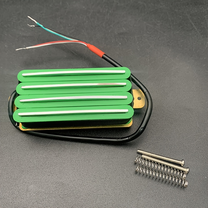 Electric Guitar Pickups, Four Coil Dual-Blade, High Output, Metal Playing-Compatible, Non-Electric, Ceramic Material, Guitar Accessorie