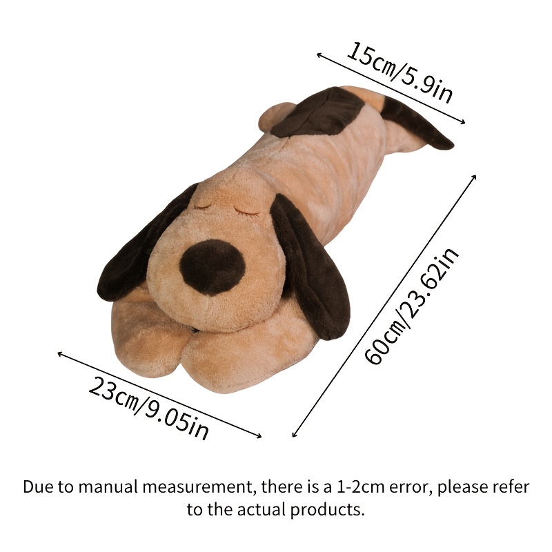 

Cartoon Dog Plush Toy, Polyester Blend, 23.62" Long - Ideal Soothing Companion For All Dog Breeds