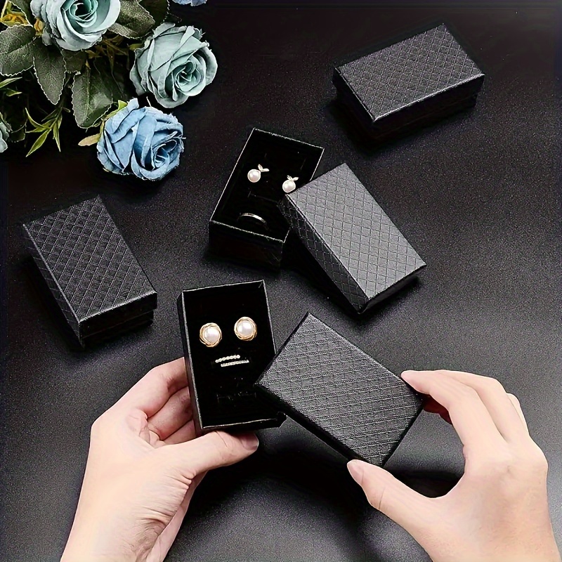 

[ ] 16pcs Kraft Box Set Diamond Pattern & Sponge - For Necklaces, , | For Anniversaries, Weddings, | 3.25x2.09x1.04" , 2.97x1.83