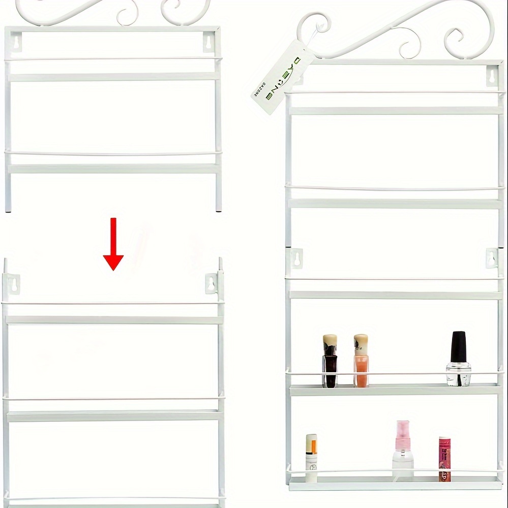 TEMU 5-tier Metall Herz Nagellack Organizer Aromatherapie Und Ätherischen Ölen Lippenstiftständer Aufbewahrung Weiß
