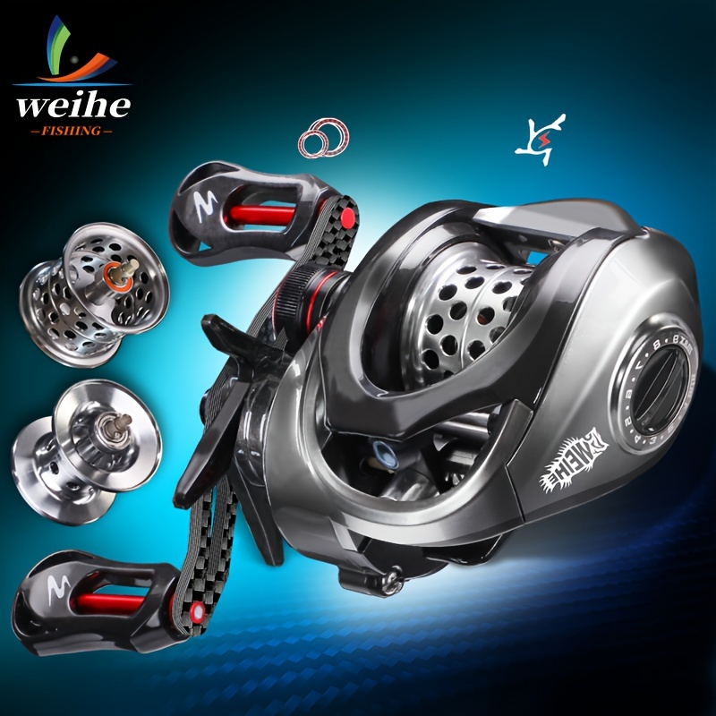 1pc fish micro baitcasting reel frame 8.82lb braking force micro bait dual  spool 140g - sports & outdoors - Temu