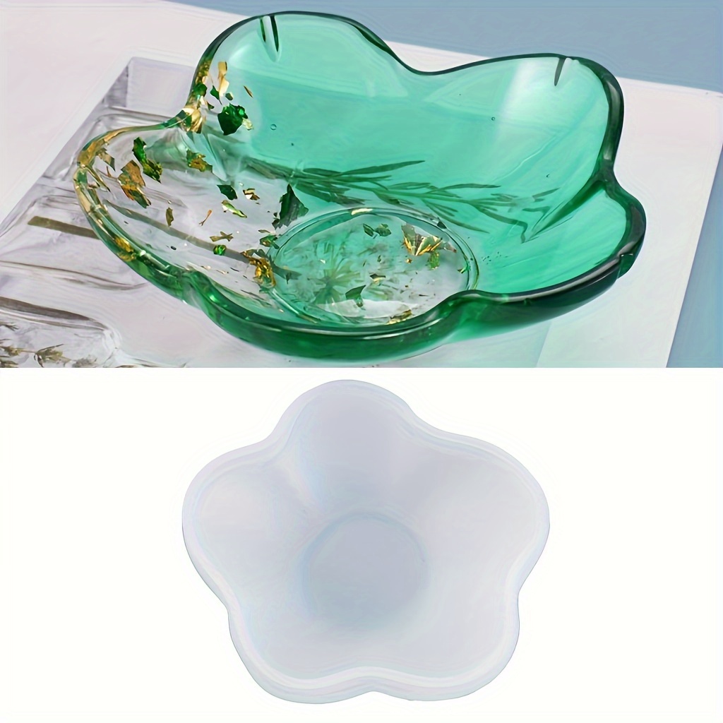 

Silicone Resin Casting Mold For Flower Petal Tray, Floral Candy Dish Epoxy Mold For Tabletop Decorations, Petal Shape Resin Craft Mold For Casting With Epoxy Resin