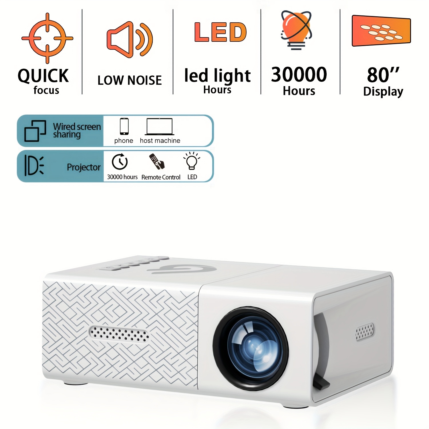 portable mini projector 30 Temu