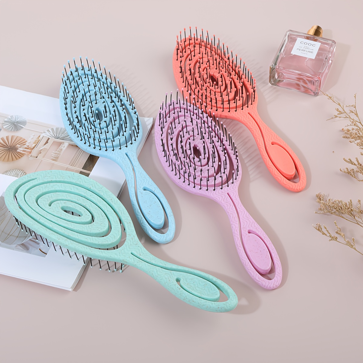  ./2 stk. professionelle styling haarbürste, pp-material mit labyrinth-luftzug hinten, schnelles trockentrocknen, antistatische entwirrbürste, kopfhaut massagekamm für männer und frauen, nass- und trockenanwendung