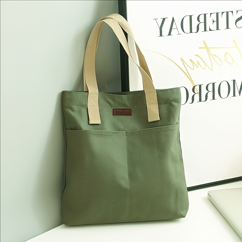 Bandolera de Gran Capacidad Simple, Bolso Tote Versátil y Casual para Mujer