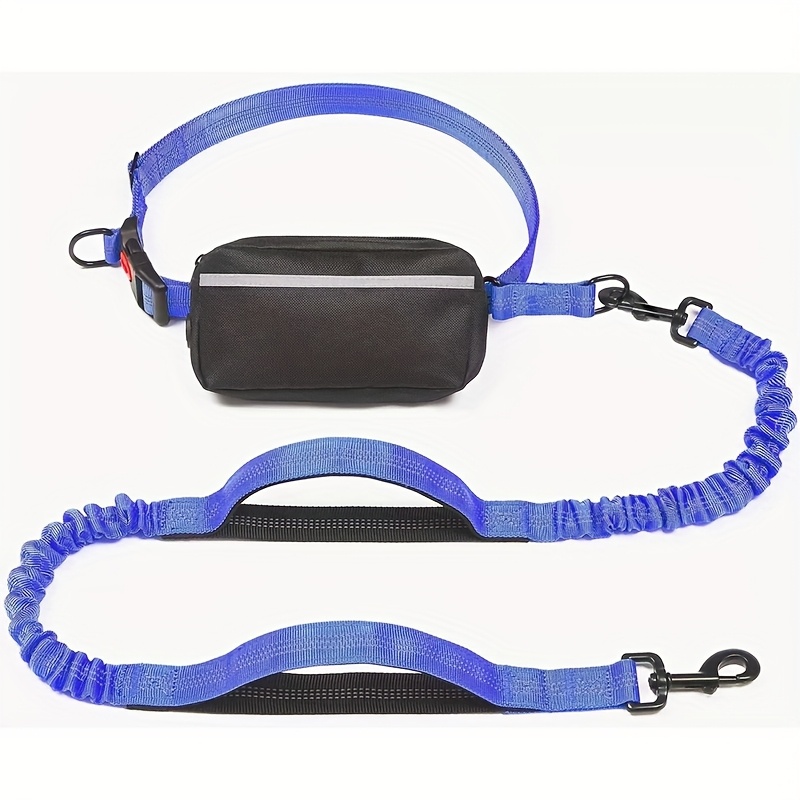 Portable Reflective Dog Leash with Waist Bag