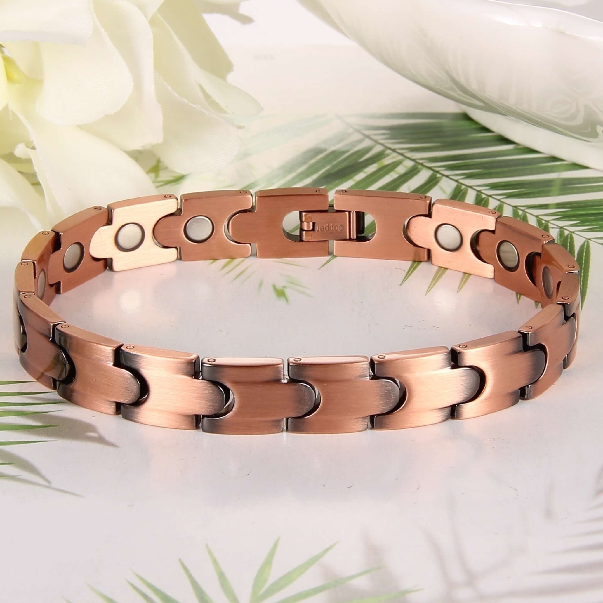 Fancy Folded outlet Copper Bracelet