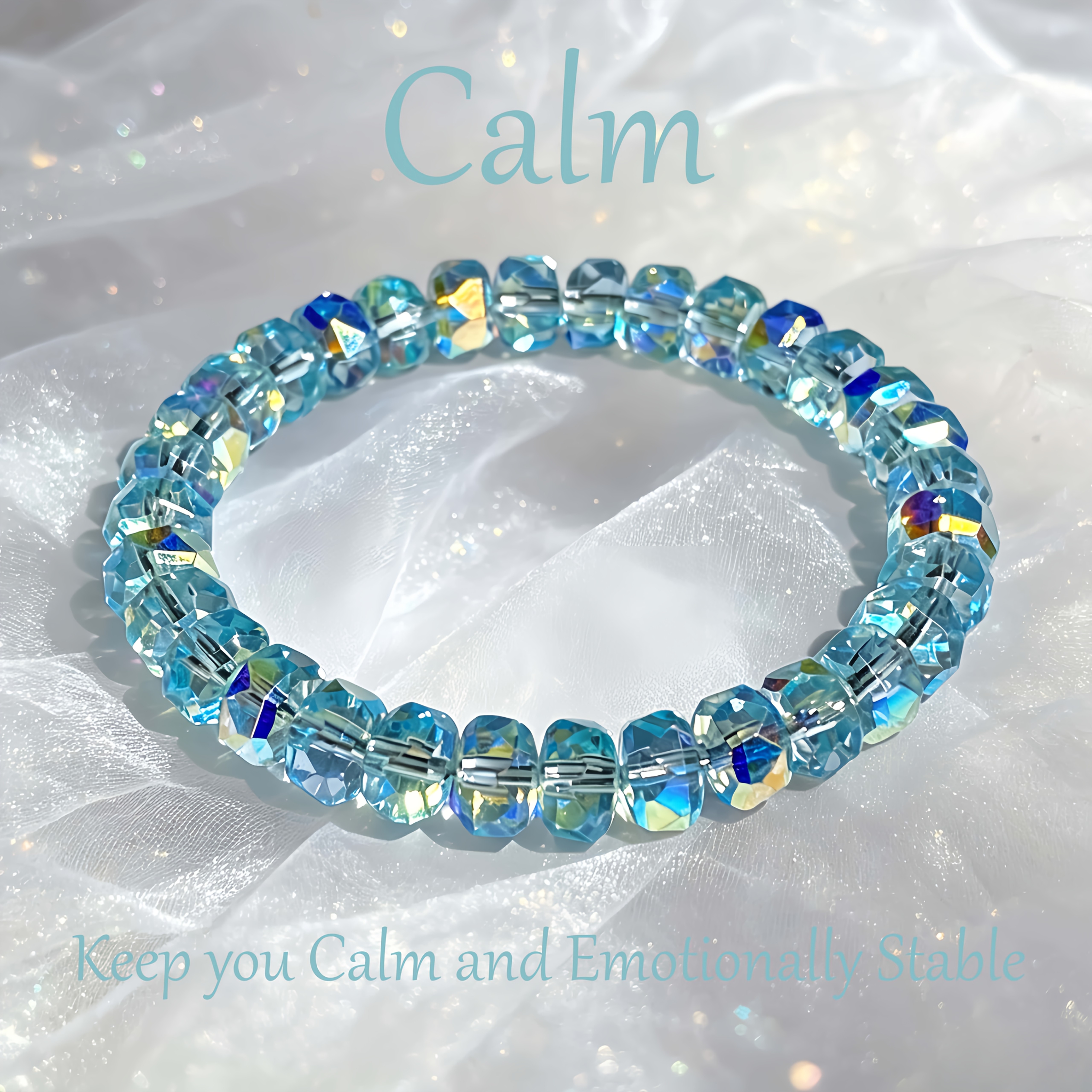 1pc colorful aquamarine   bracelet easy and light   suitable for daily wear commuting and parties an elegant gift for your girlfriend suitable for valentines day and graduation ceremonies versatile all year round