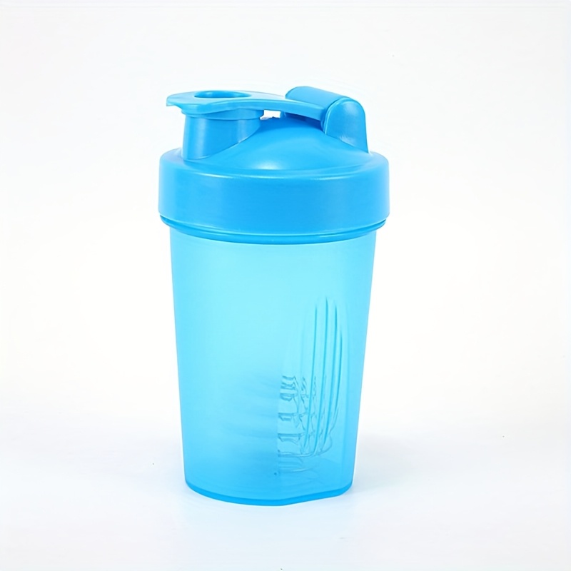 TEMU 400ml/14oz Protein Powder Shaker Cup With Mixing Ball - Durable Plastic Fitness Shaker Bottle For Protein Shakes, Sports Drinks & Meal Prep -