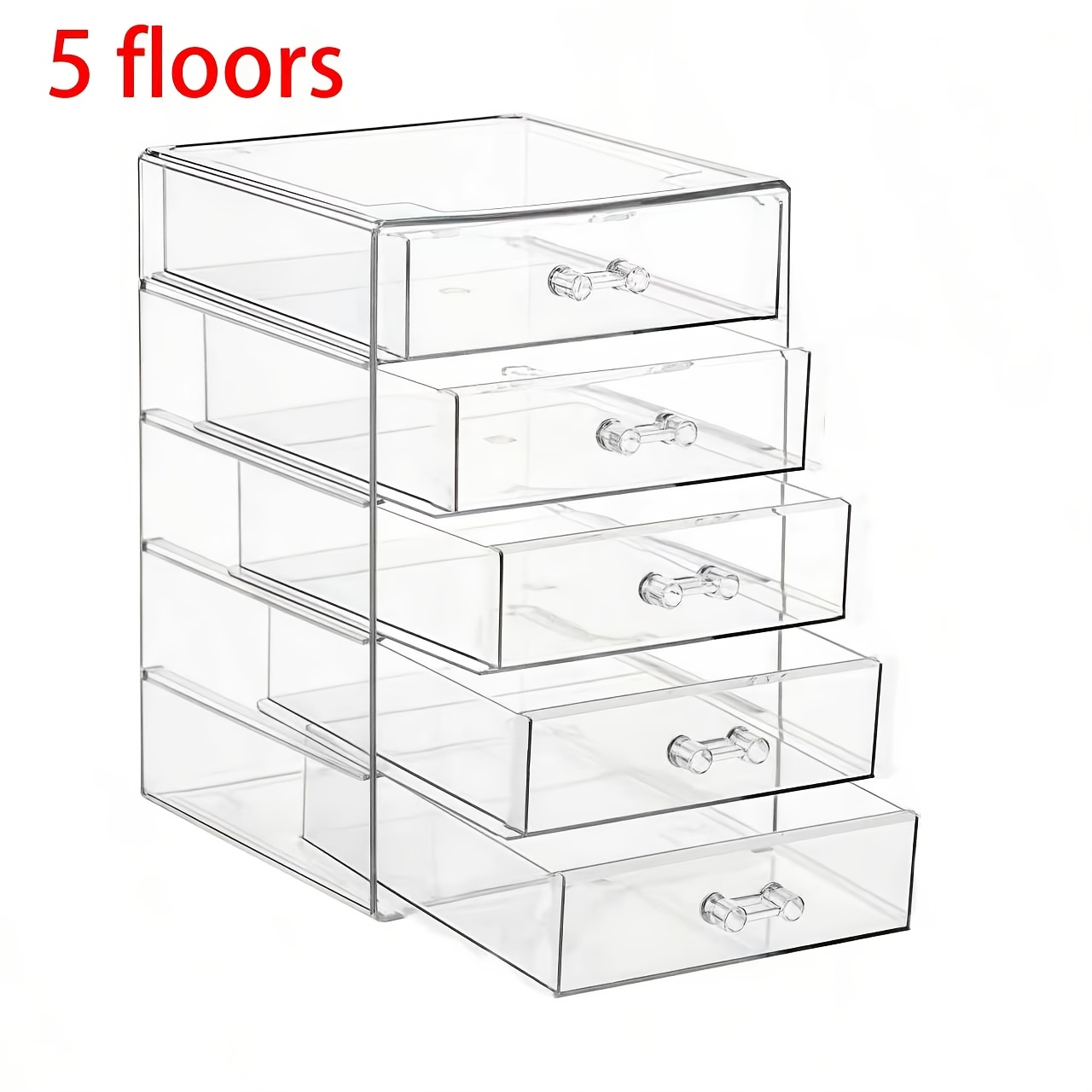 TEMU *zxf-desktop Drawer Organizer, Cosmetic Storage Box, Stackable Container For Office, Art And Crafts, Lightweight And Portable, Suitable For