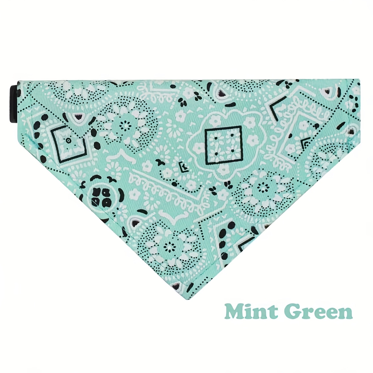 1pc fashionable printed dog bandana adjustable dog collar pet drool bib suitable for small dogs Product details 3