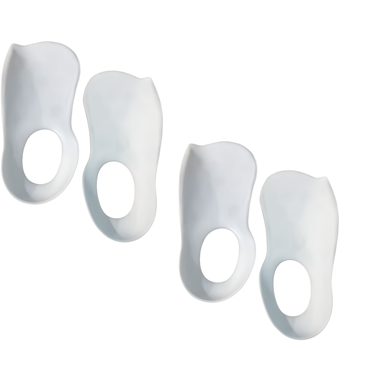 TEMU /4pcs Of Support Insoles - Comfortable For Men And Women, Strong Stability, Black Breathable , Lightweight Insole, Cushion Support, High-quality