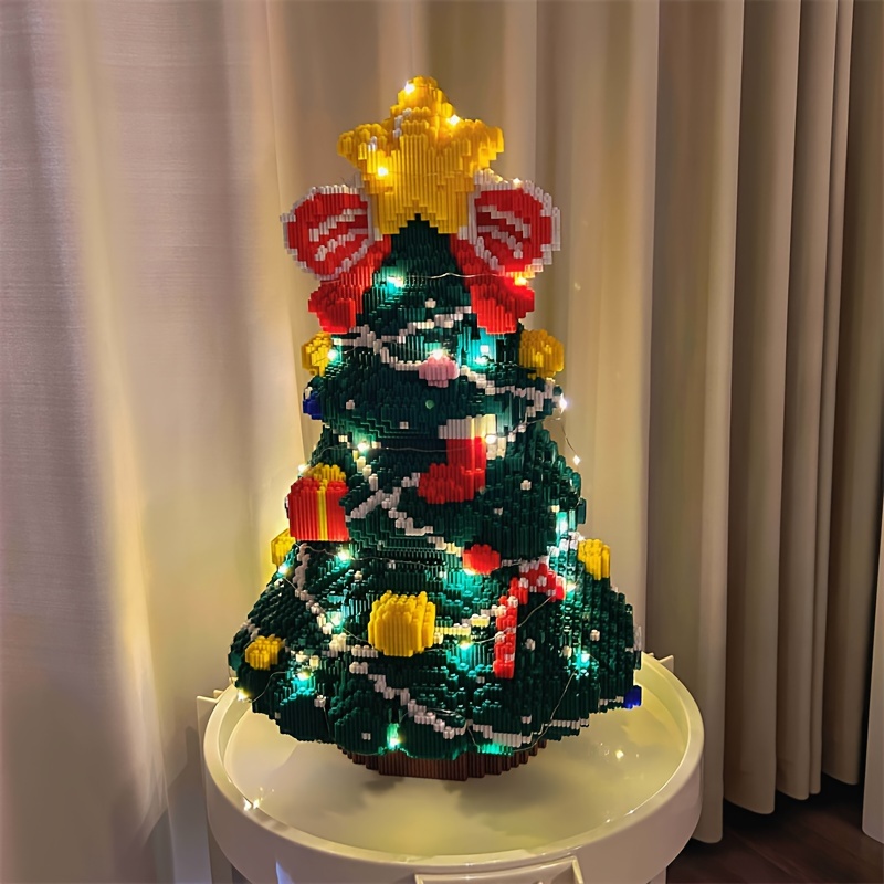 

18000pcs Christmas Tree Toy - Large Model Ornament Decoration - Party Supplies And Gifts - Christmas Gift - Handmade Diy Interlocking Toy Puzzle Gift - Gift - Birthday Gift - Christmas Supplies