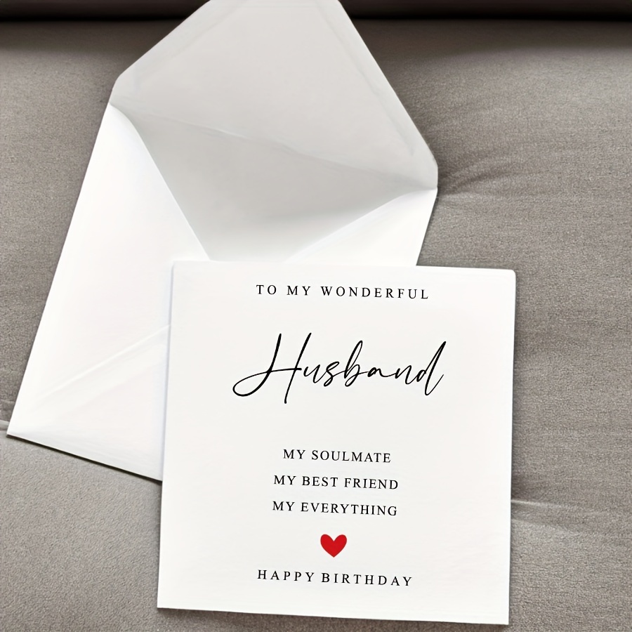 

Soulmate Birthday Card: A Heartfelt Message For Your Husband - Includes Envelope