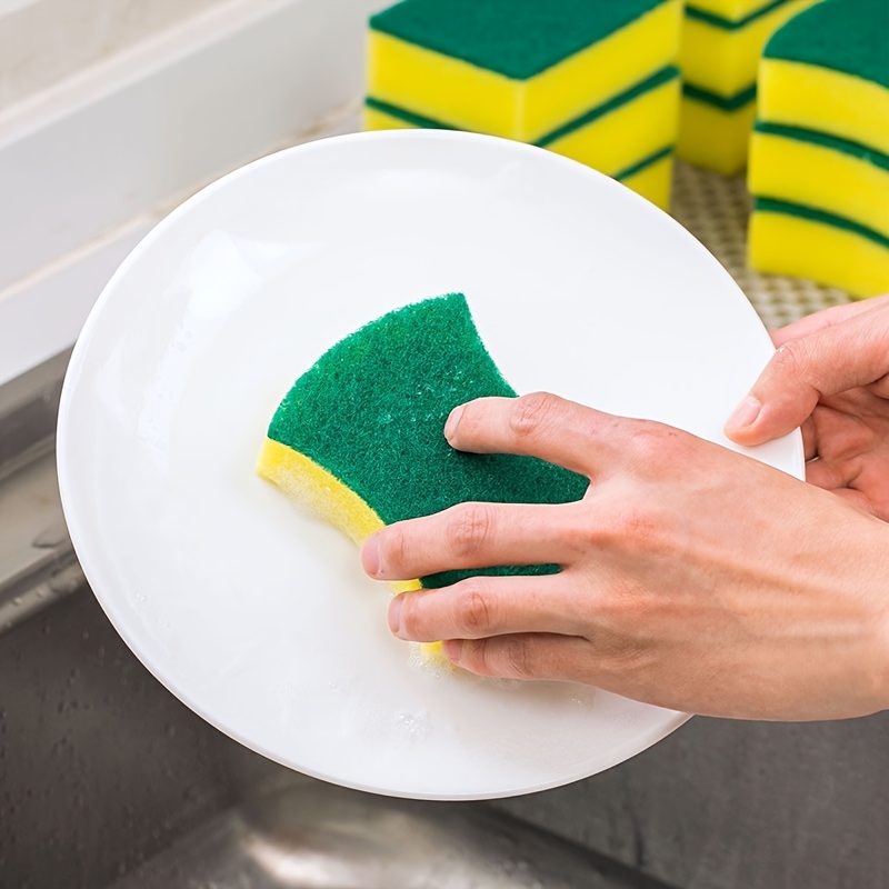 12pcs/24pcs kitchen cleaning sponge, dish towel, cleaning cloth, anti-scratch scrub sponge details 0