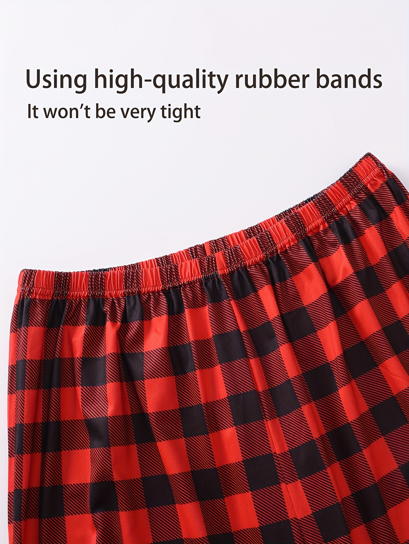 men women couple style pajamas set mens or womens homewear     checkered short sleeve long pants homewear set   1 pants mens suit 3