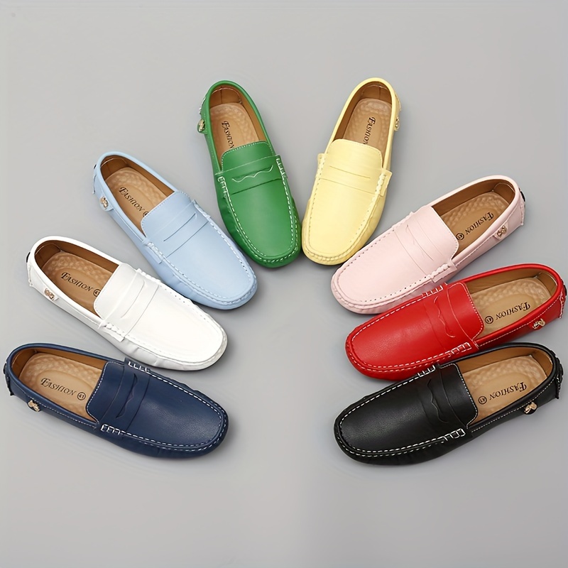 

Women's Casual Slip On Loafers, Comfortable Solid Color Wear-resistant Flats With Rubber Sole, Fashion Casual Daily Wear Shoes