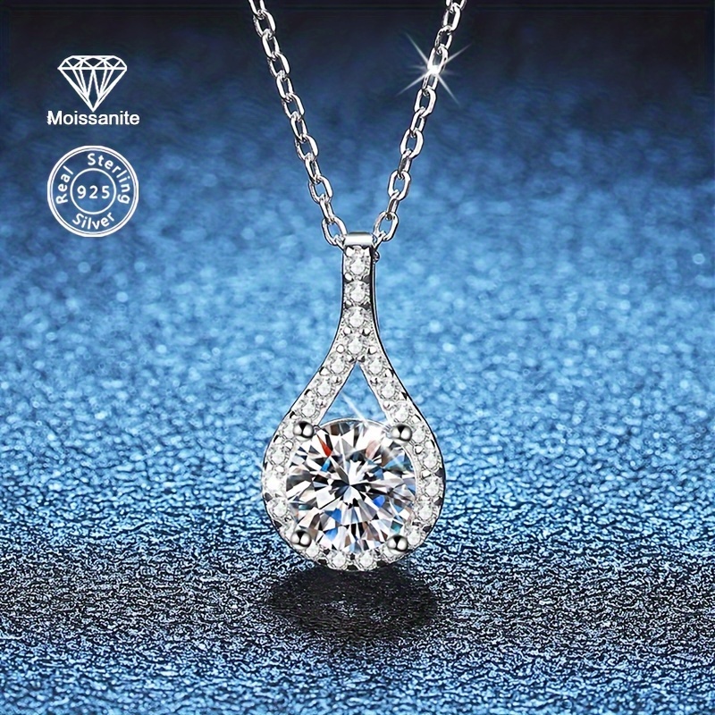 1CT Moissanite Diamond Necklace selling