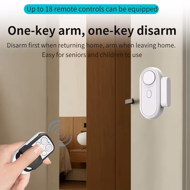secure your for home with window door alarm wireless door magnetic open alarm burglar alert 120db loud low middle high volume magnet doorbell chime for safety and guest Product details 11