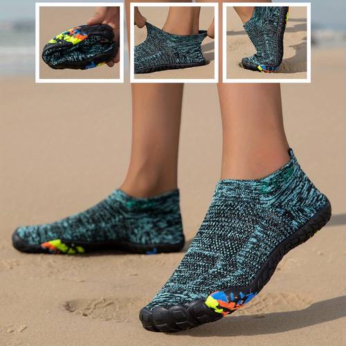 item picture womens water shoes for creek walking and swimming in suitable for playing by rivers and as well as like yoga the shoes feature a wide toe design with an elastic fabric upper that wraps around the