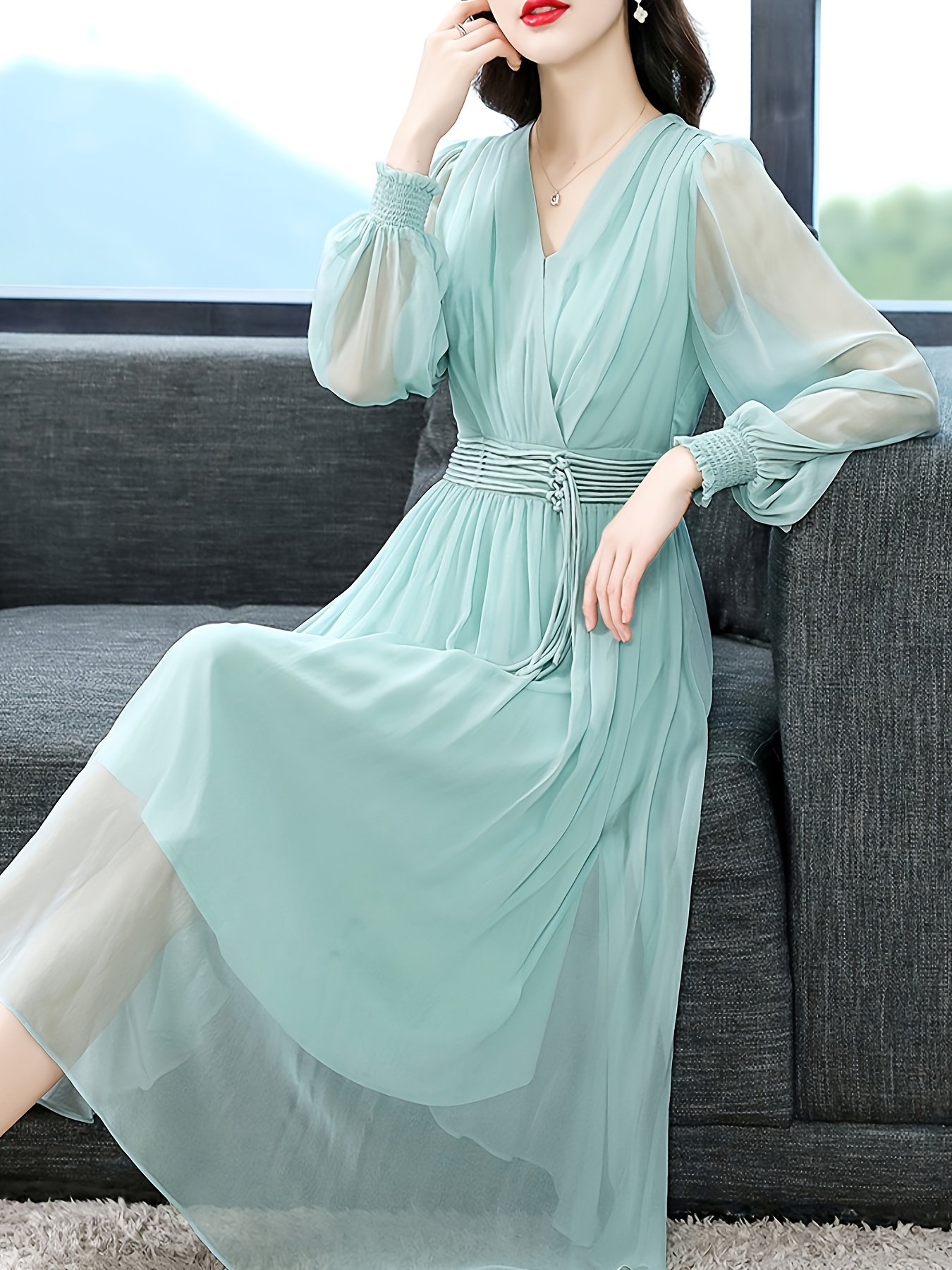 vestido ajustado larga abertura amazon comercio Temu Colombia