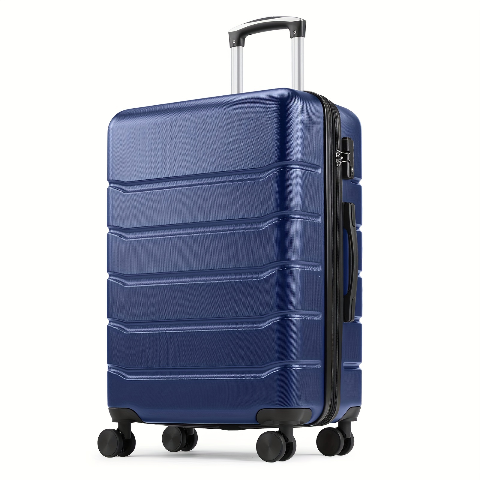 

24 Inch Travel In Style And Security With Our Hard Shell Abs Suitcase Equipped With Double Spinner Wheels. This Lightweight, Expandable Rolling Luggage Features A Tsa Lock For Adde