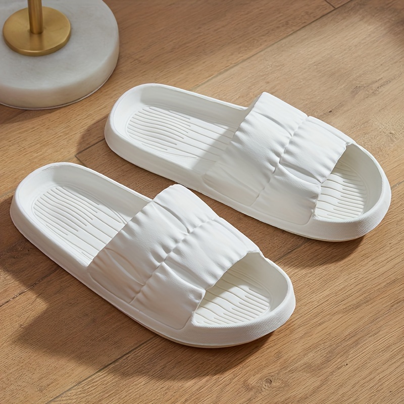 Women's Thick Sole Non-slip Eva Slippers, Casual Slip-on Slippers For Beach, Indoor And Outdoor, Women Shoes