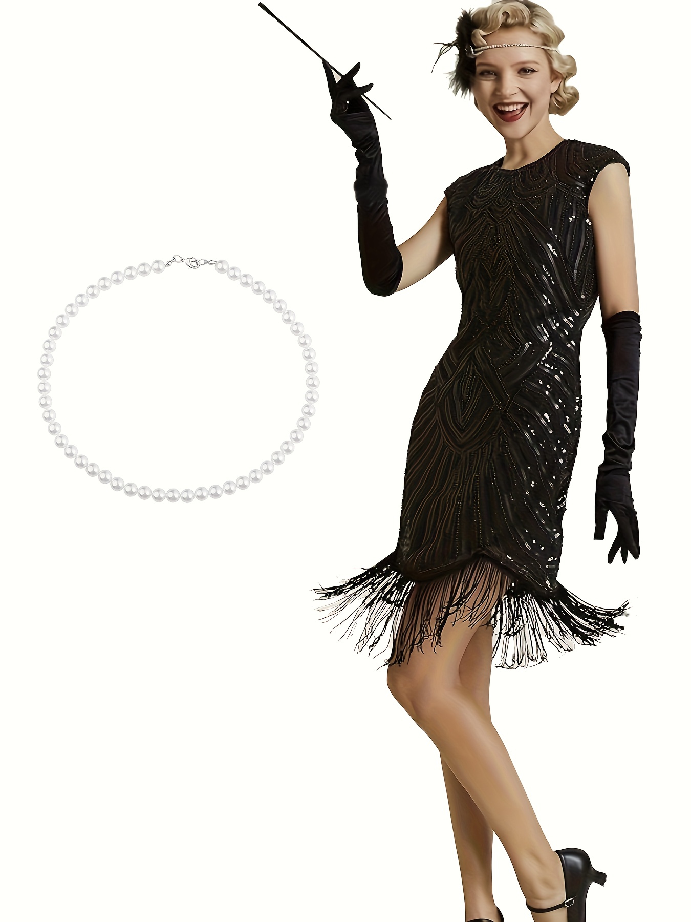 sachin and babi light blue dress Gloria Flapper Dress | 1920s dress hire main image 0