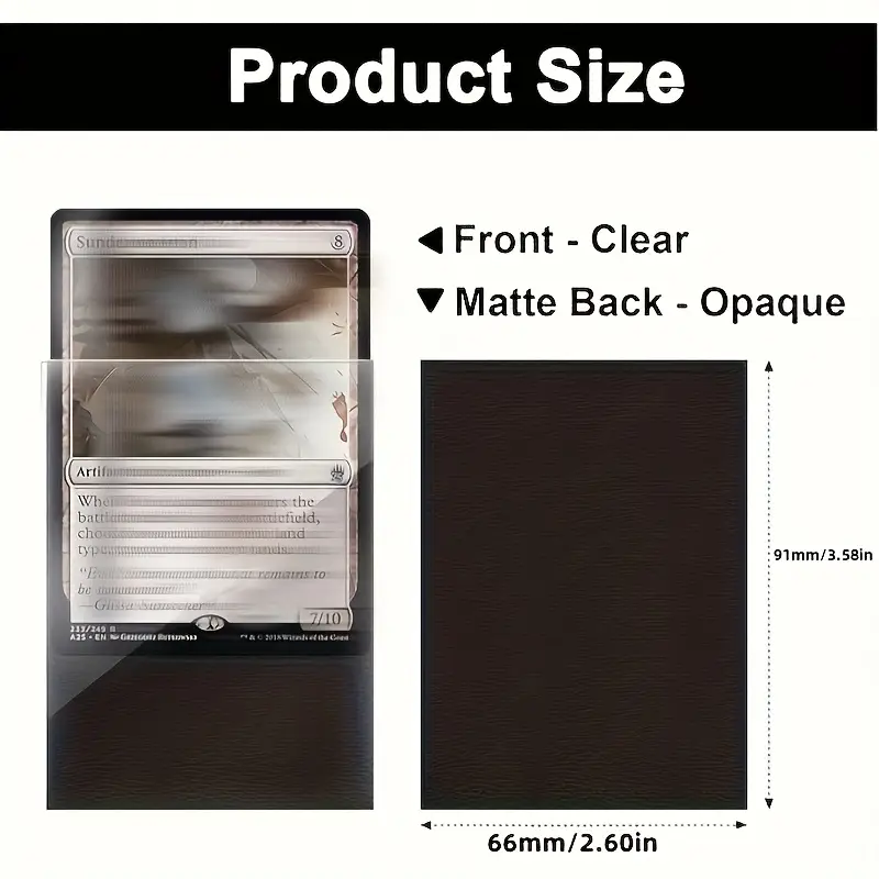 100pcs matte double sided card sleeves opaque back smooth - Temu 100pcs matte double sided card sleeves opaque back smooth - Temu