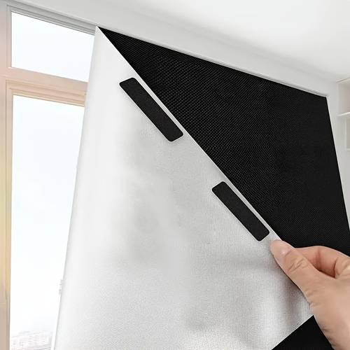 portable blackout curtains 100 light blocking easy to stick on without drilling featuring self closures suitable for windows easy to for home office or travel