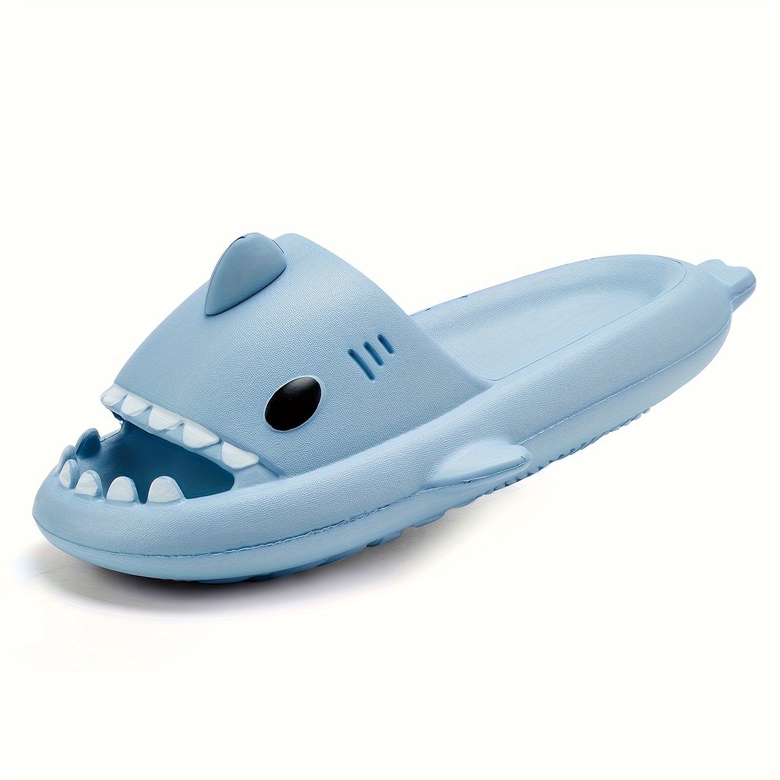 

Shark Slides For Men Novelty Pillow Slippers Open Toe Shark Sandals Cushioned Cloud Slides