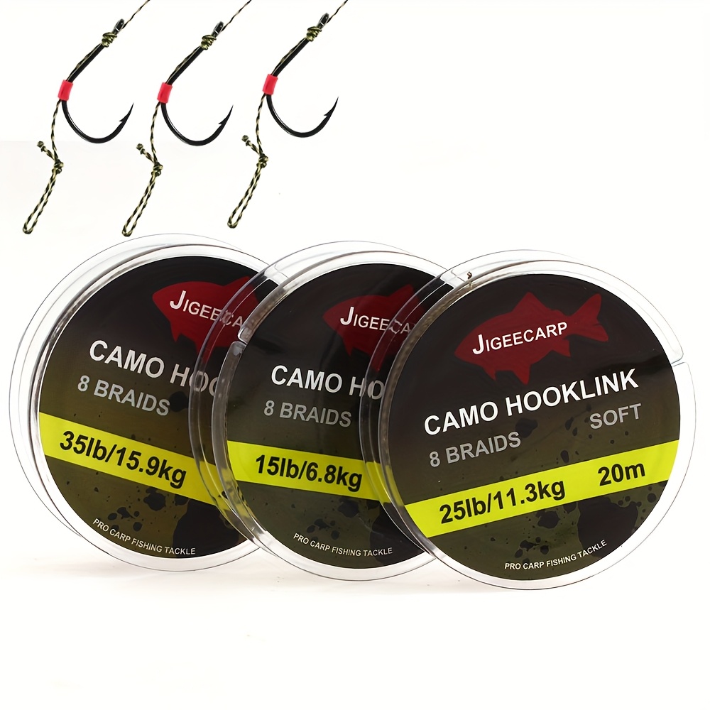 1pc carp fishing line braided hooklink soft rig 15 25 35lb Temu